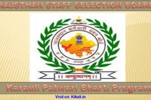 करौली पटवारी भर्ती 2022 Karauli Patwari Bharti Program 2022