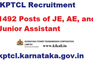 KPTCL AE, JE, Jr Asst Recruitment Program 2023-2024