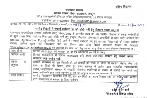 राजस्थान सफाई कर्मी भर्ती 2023 Post 13184 Rajasthan Safai Karmchari Recruitment 2023-2024
