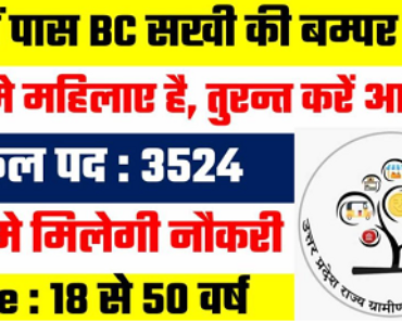 उत्तर प्रदेश सखी योजना भर्ती 58000 UP BC Sakhi Yojna Bharti 2022-2023