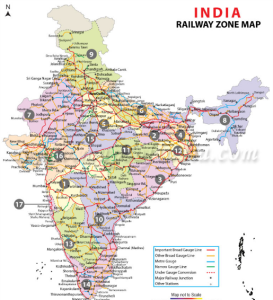 List of Railway Zones, Zonal Headquarters & Railways Divisions Indian ...