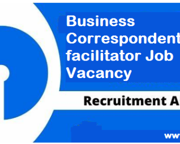 Business Correspondent/facilitator Job Vacancy 2024. 12th Pass Sarkari Naukari 2024