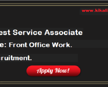 Guest Service Associate Job Vacancy 2023. 12th Pass Guest Service Associate Sarkari Naukari 2023-2024