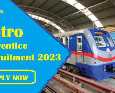 Kolkata Metro Railway Recruitment 2024 মেট্রো রেলওয়ে কলকাতা আইটিআই শিক্ষানবিশ চাকরি ভারতী 2024