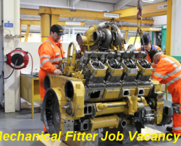Mechanical Fitter Job Vacancy 2024. 10th Pass Mechanical Training Sarkari Naukari 2024