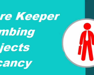 Store Keeper plumbing Projects job Vacancy 2024 12th Pass Store Keeper plumbing Projects Sarkari Naukari 2024