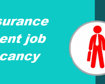 Insurance Agent job Vacancy 2024 9th Pass Insurance Agent Sarkari Naukari 2024