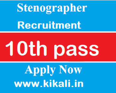 Stenographer Hindi Job Vacancy 2024 10th Pass  Stenographer Sarkari Naukari 2024