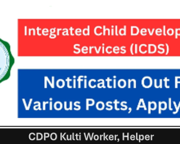 CDPO Kulti Anganwadi Recruitment 2024